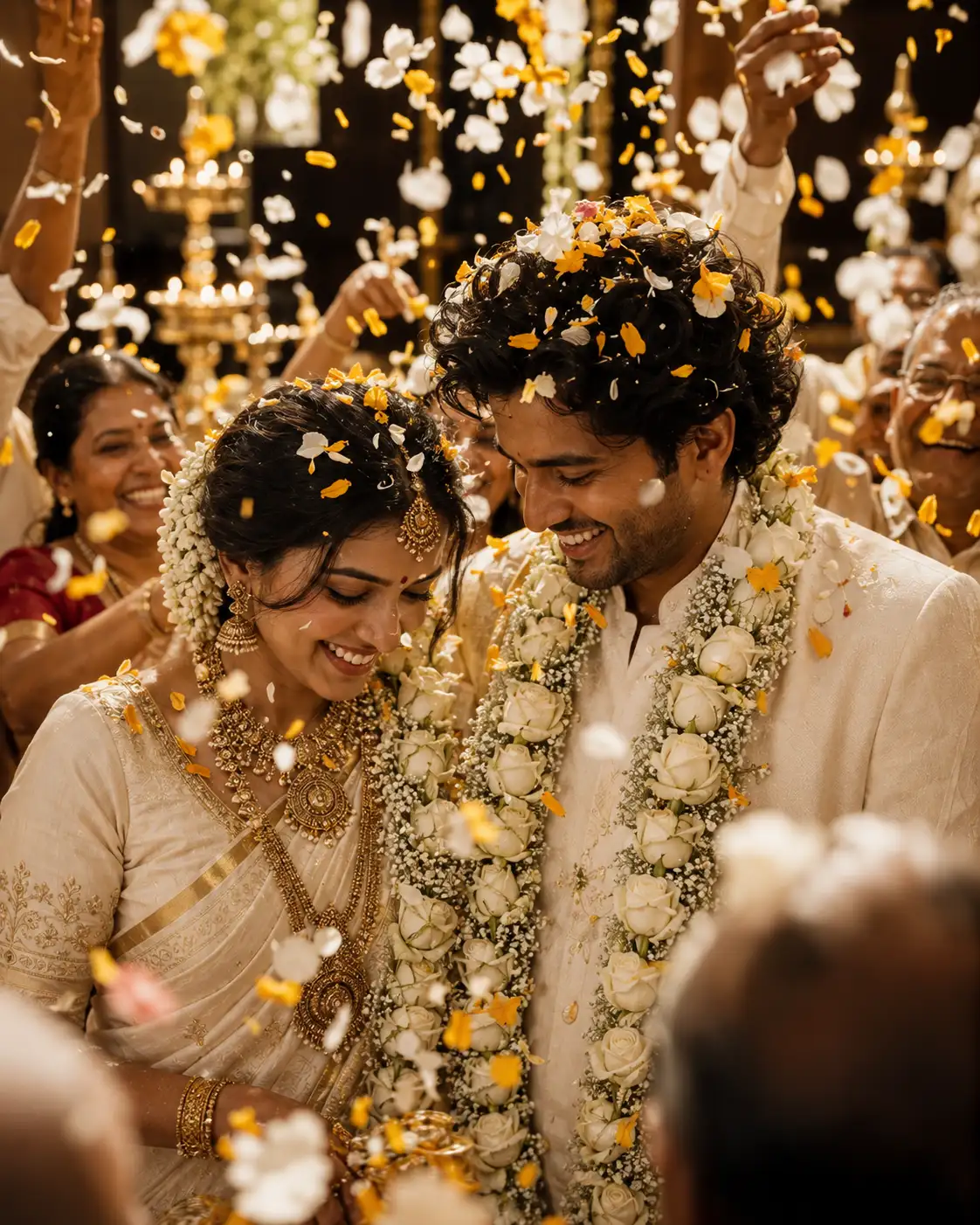 The Muhurtham and Petal Shower