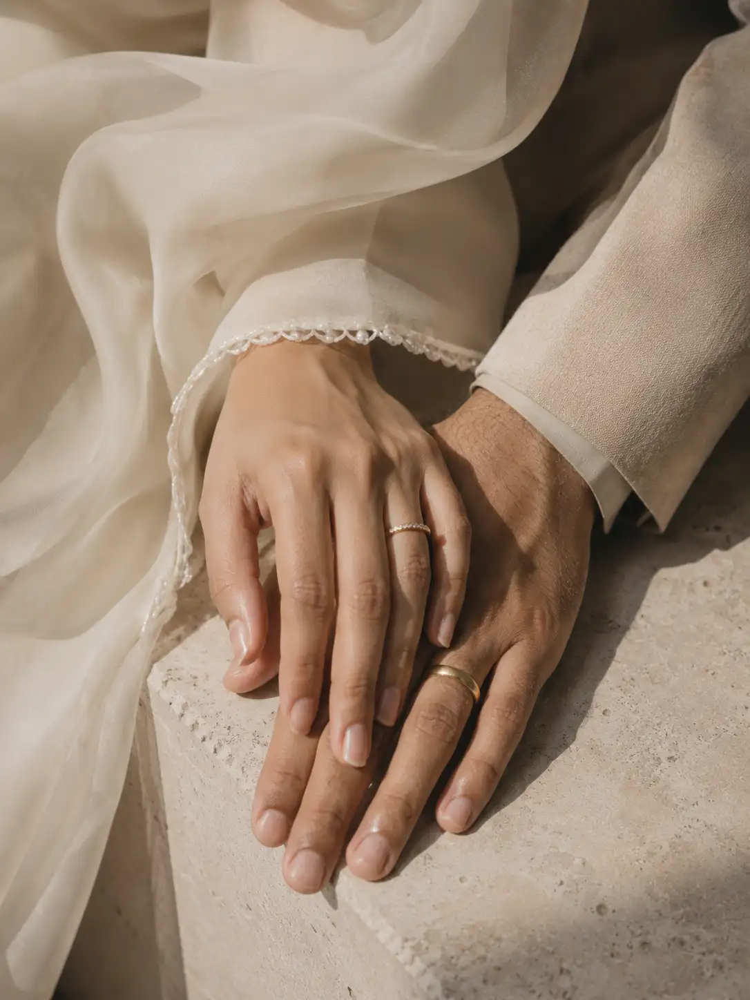 Close-up portrait of couple
