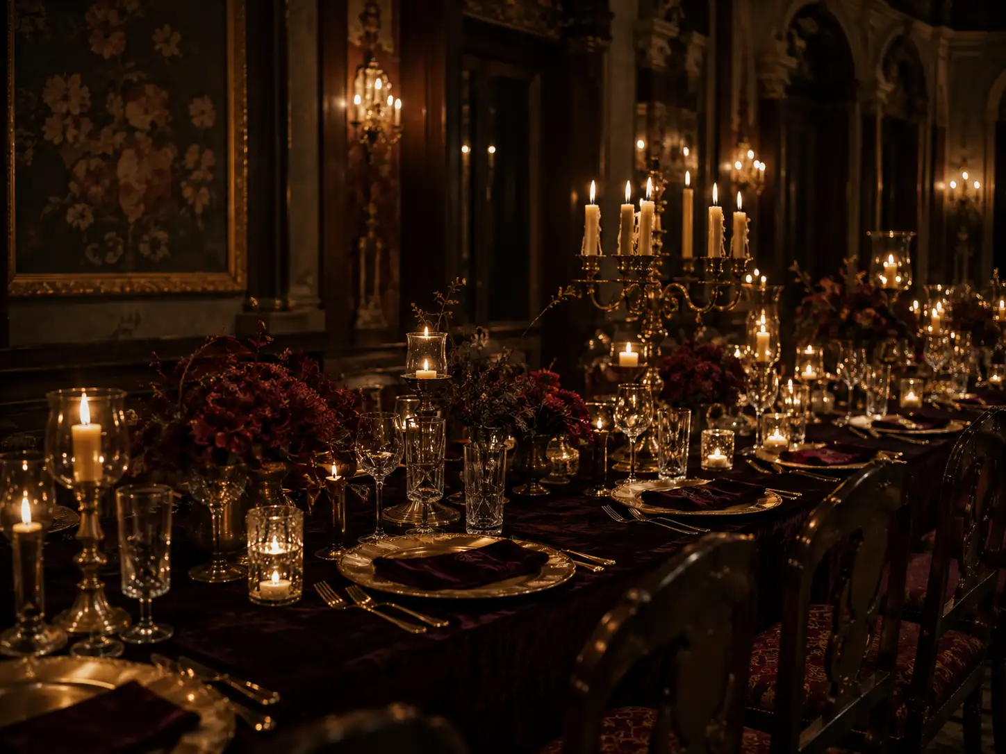 Opulent dinner table